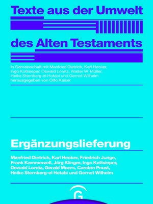 cover image of Ergänzungslieferung